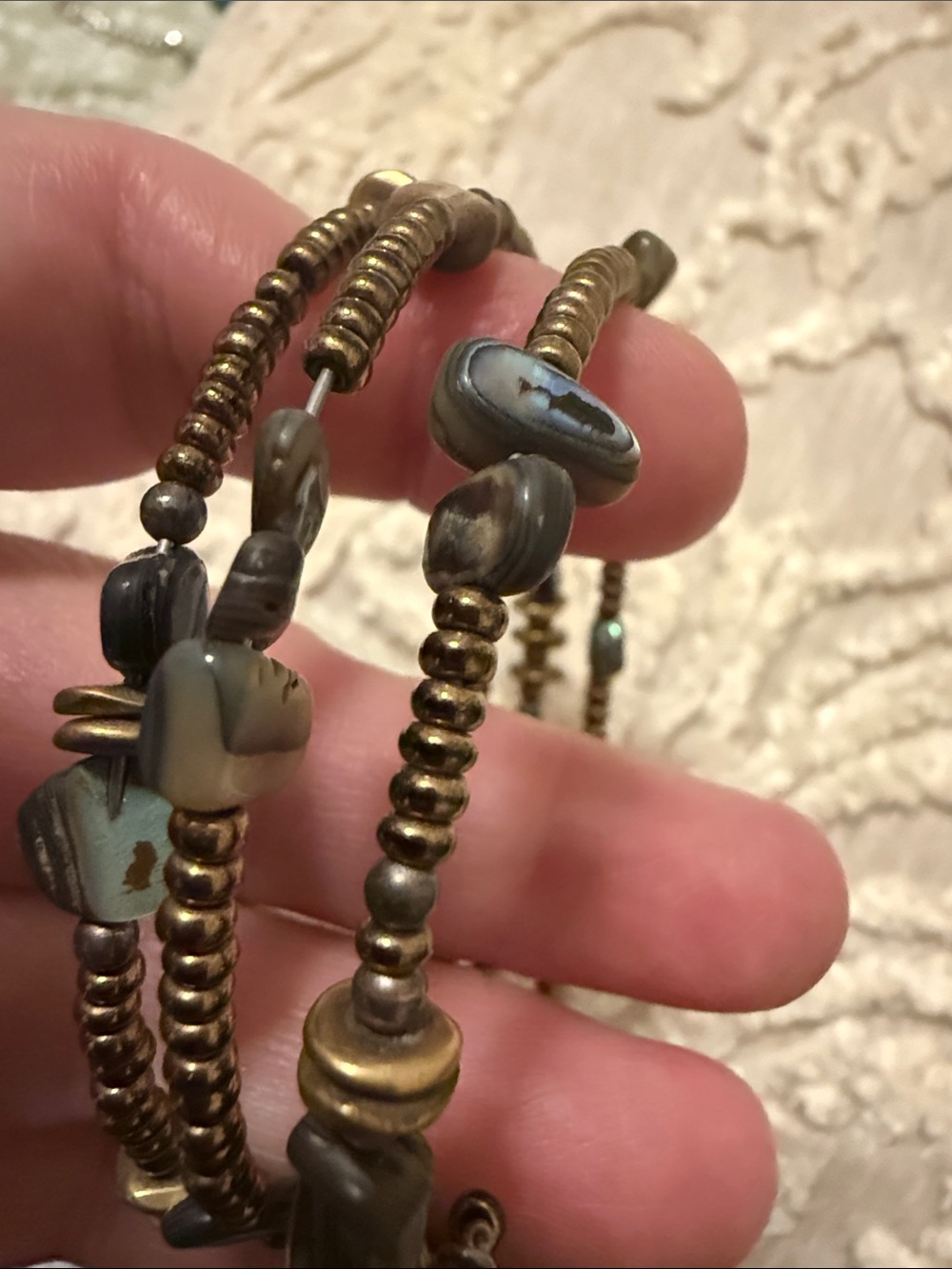 Silpada Iridescent Brown and Green Wrap Bracelet - Picture 2 of 5